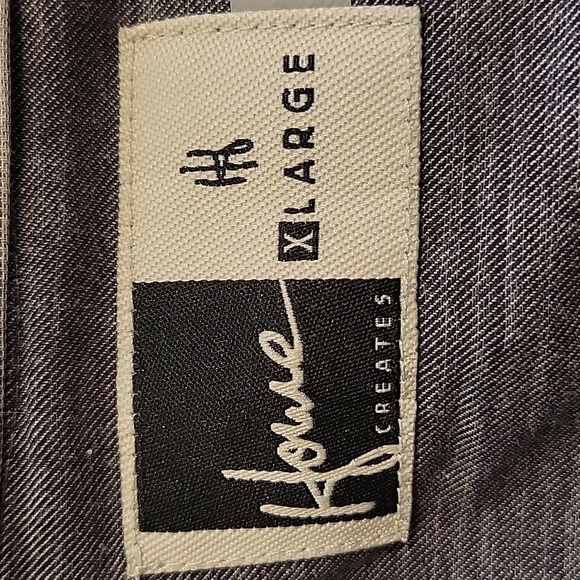 NWT HOWE CREATES XL grey button-down shirt. 100% cotton - Picture 3 of 5